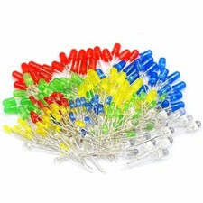 100pc 3mm 5mm LED Light Diodes Red Green Blue White Yellow Select Color picture