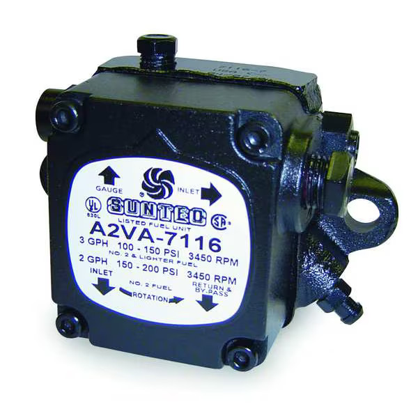 Suntec Oil Burner Pump,3450 rpm,3gph,100-150psi PF203N2GU Suntec PF203N2GU Suntec Oil Burner Pump,3450 rpm,3gph,100-150psi PF203N2GU Suntec PF203N2GU
