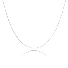 NAG.HC 925 Sterling Silver Necklace 0.8MM Delicate Box Chain - 22.00, picture