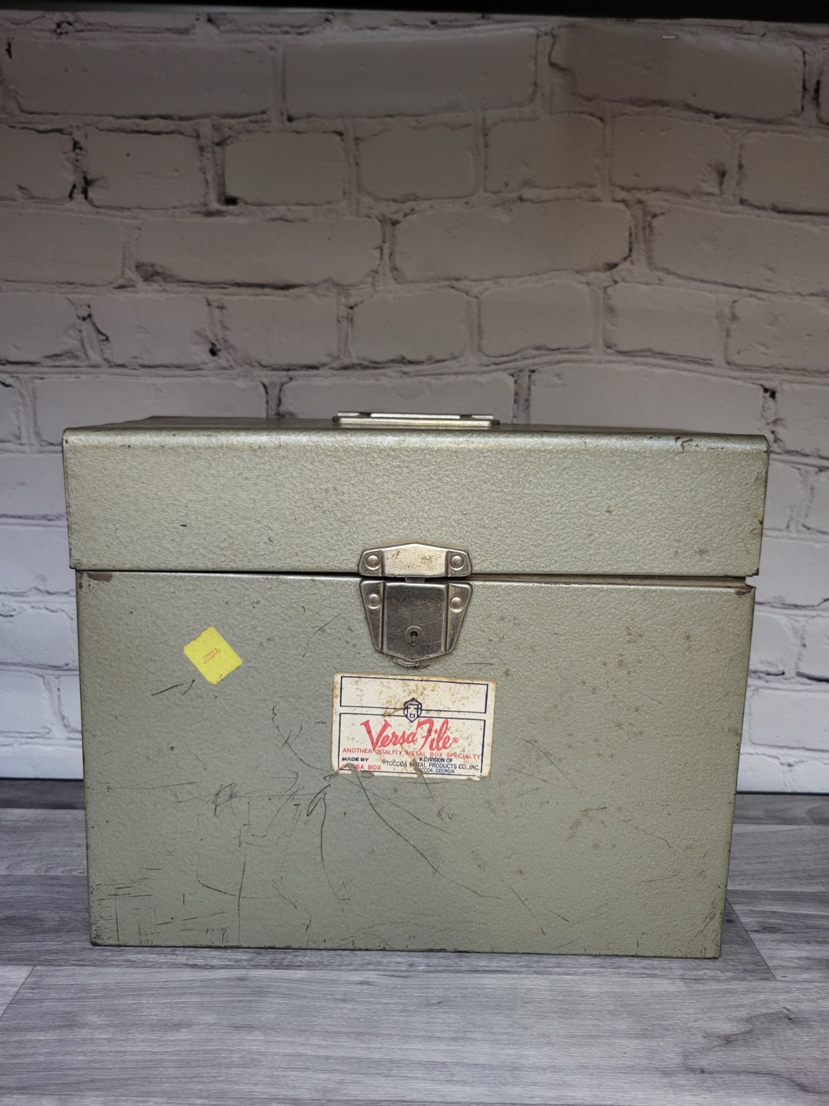 Vintage Versa Personal File Metal Storage Box W/ Key Handle USA 12.5×5.5 Vintage Versa Personal File Metal Storage Box W/ Key Handle USA 12.5×5.5
