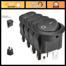 DPST Boat Rocker Switch 4-Pin Toggle ON/OFF for Marine Use - 2pcs Pack picture