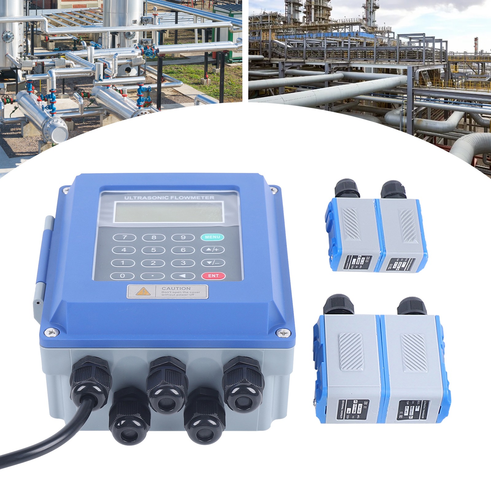Ultrasonic Flow Meter DN20~DN700mm Liquid Flowmeter TM-1&TS-2 Transducer Ultrasonic Flow Meter DN20~DN700mm Liquid Flowmeter TM-1&TS-2 Transducer