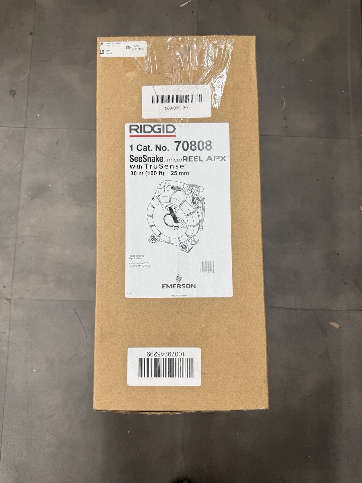Ridgid Seesnake MicroReel APX W/ TruSense Self Leveling 99\' Cable - 70808 (New)