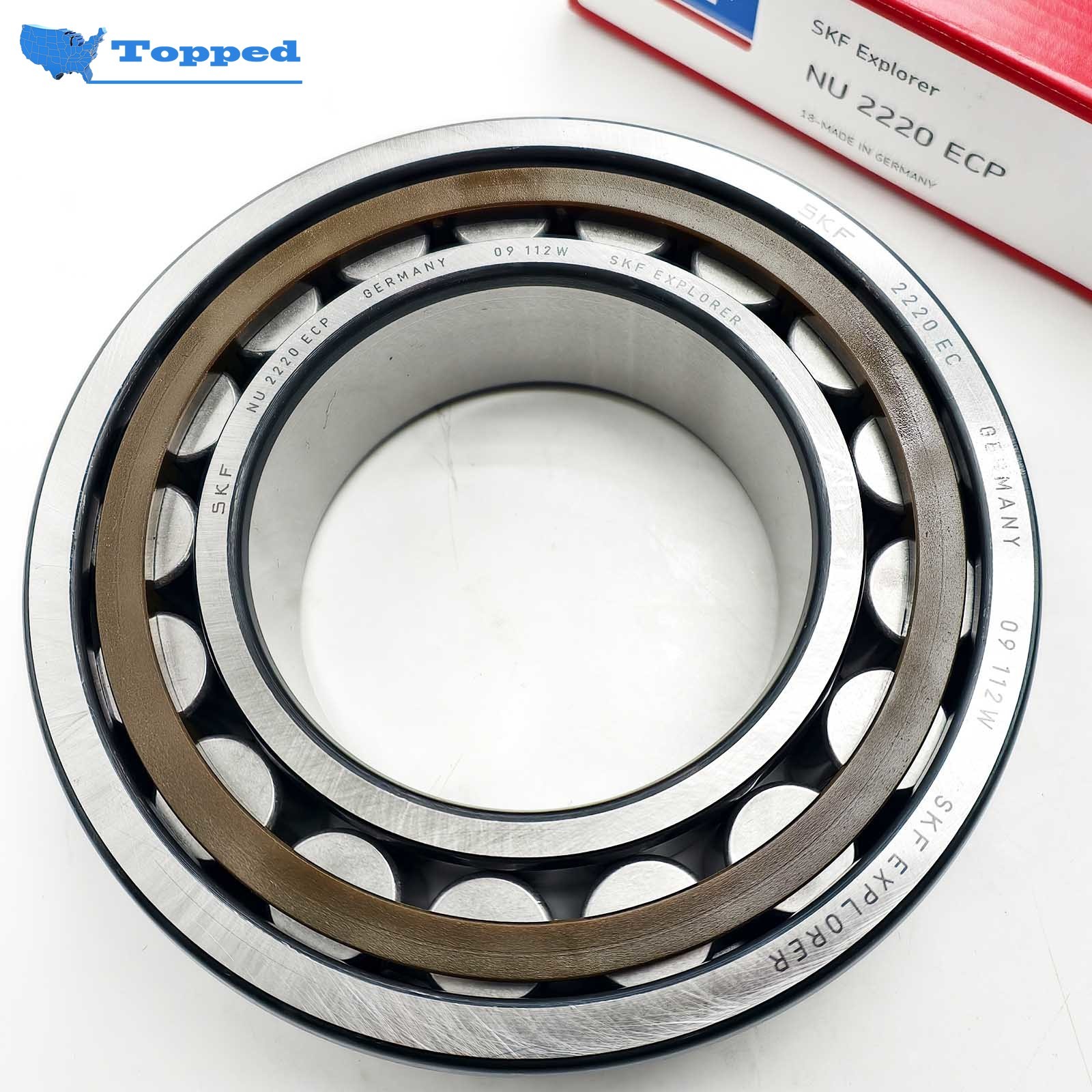 1x New Single Row Cylindrical Roller Bearing for SKF NU 2220 ECP 100x180x46mm 1x New Single Row Cylindrical Roller Bearing for SKF NU 2220 ECP 100x180x46mm