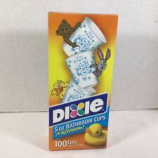 Vintage Dixie 5oz Paper Bathroom Kitchen Cups Love Duck Bear Rabbit New Sealed picture