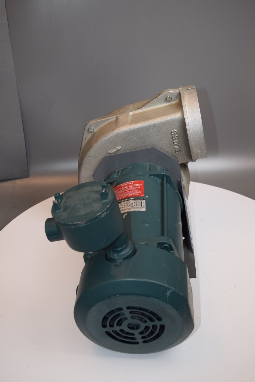 Cast Aluminum Fan Power Blower Electric Motor 3450 RPM 1 PH Reliance Chicago 6\ Cast Aluminum Fan Power Blower Electric Motor 3450 RPM 1 PH Reliance Chicago 6\