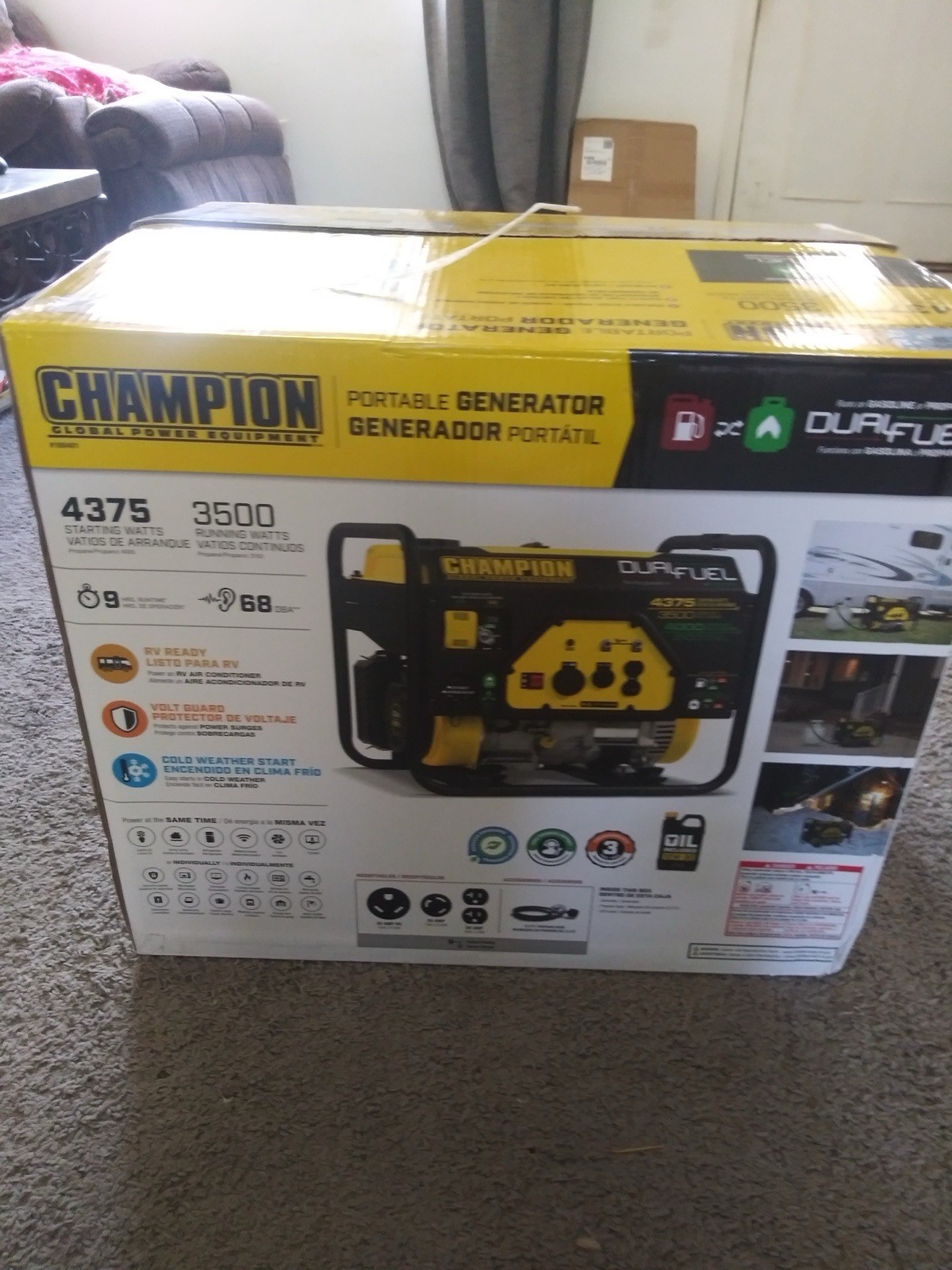 Champion 201296 Dual Fuel Portable Generator 4375 / 3500W Champion 201296 Dual Fuel Portable Generator 4375 / 3500W