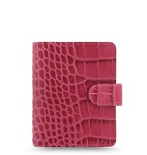Filofax Pocket Classic Croc Print Leather Organizer Agenda Weekly Planner 2026 picture