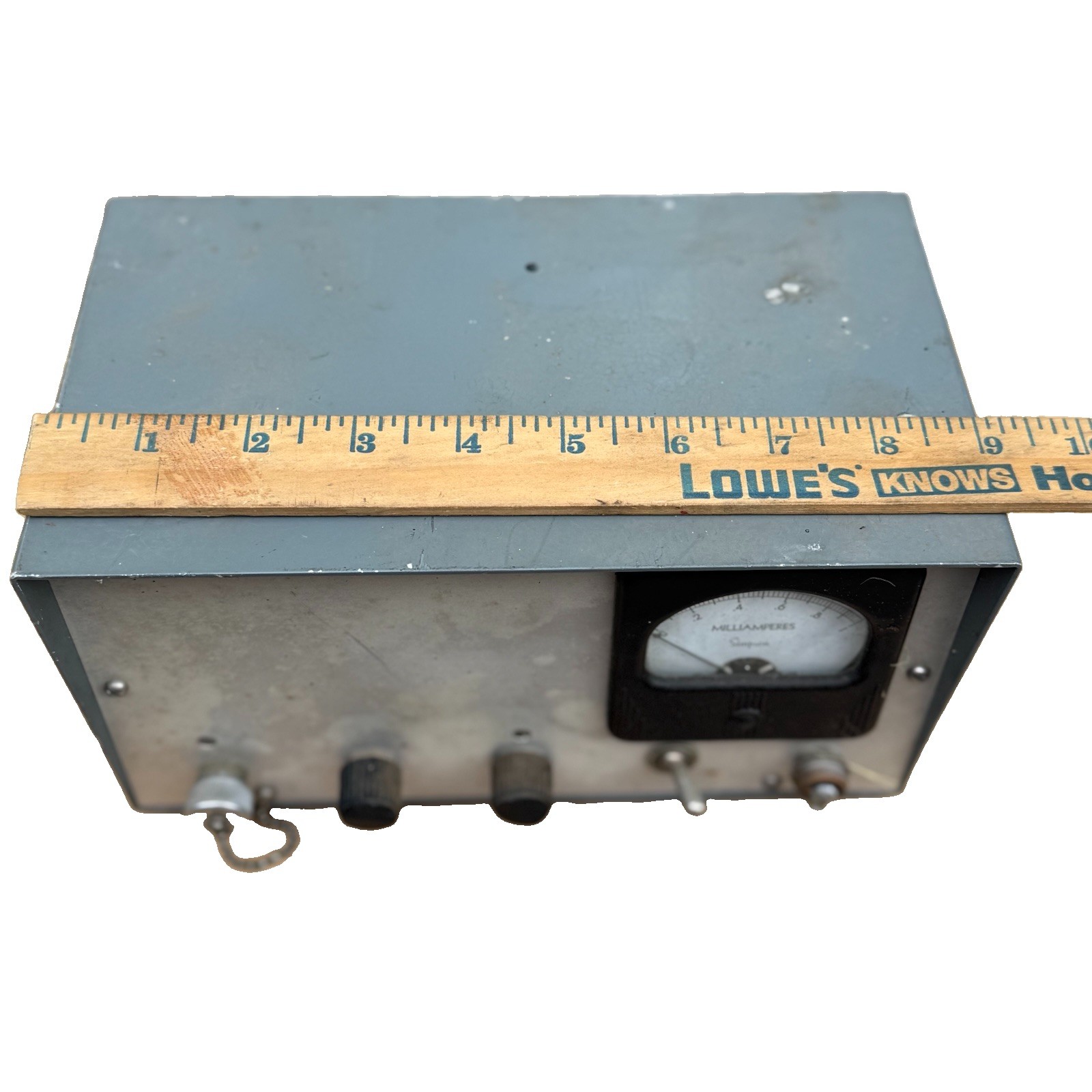 Vintage Simpson DC Milliamp Meter 0-1 mA Custom Electronic Test Equipment Parts Vintage Simpson DC Milliamp Meter 0-1 mA Custom Electronic Test Equipment Parts