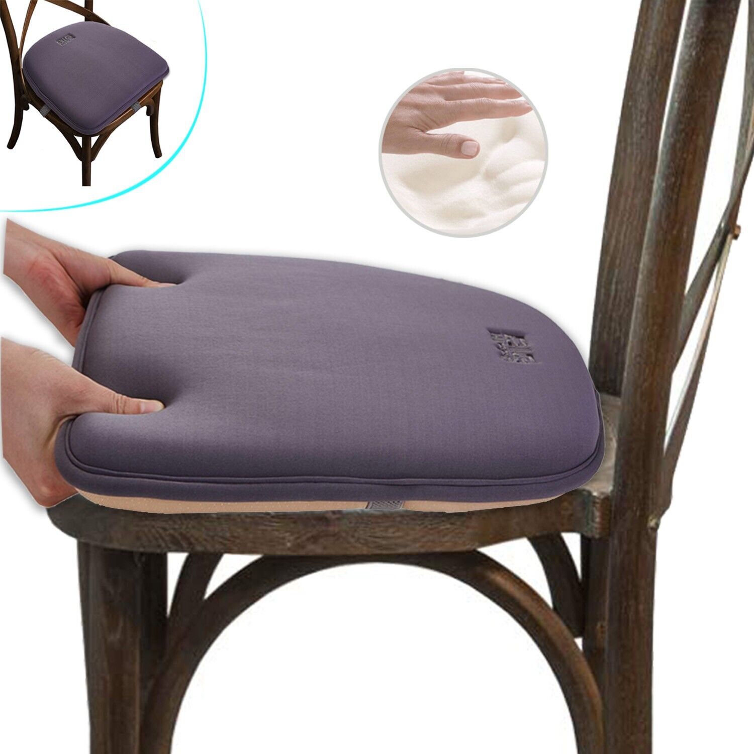 Kitchen Chair Cushion Memory Foam Seat Cushion Pad for Dining Kitchen Chairs