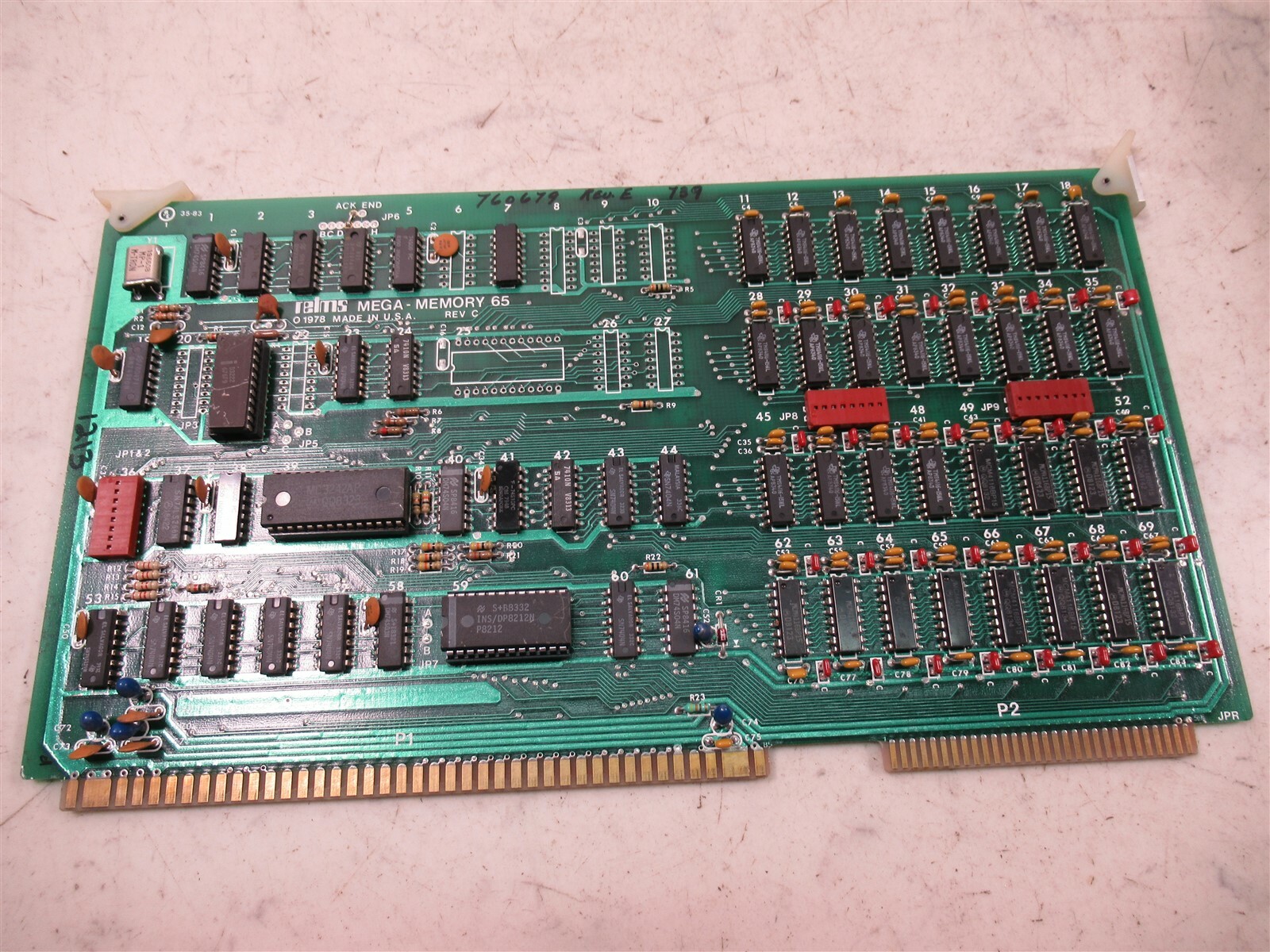 Relms Mega Memory 65 PCB Beckman Horizon System MMC Metabolic Measurement Cart