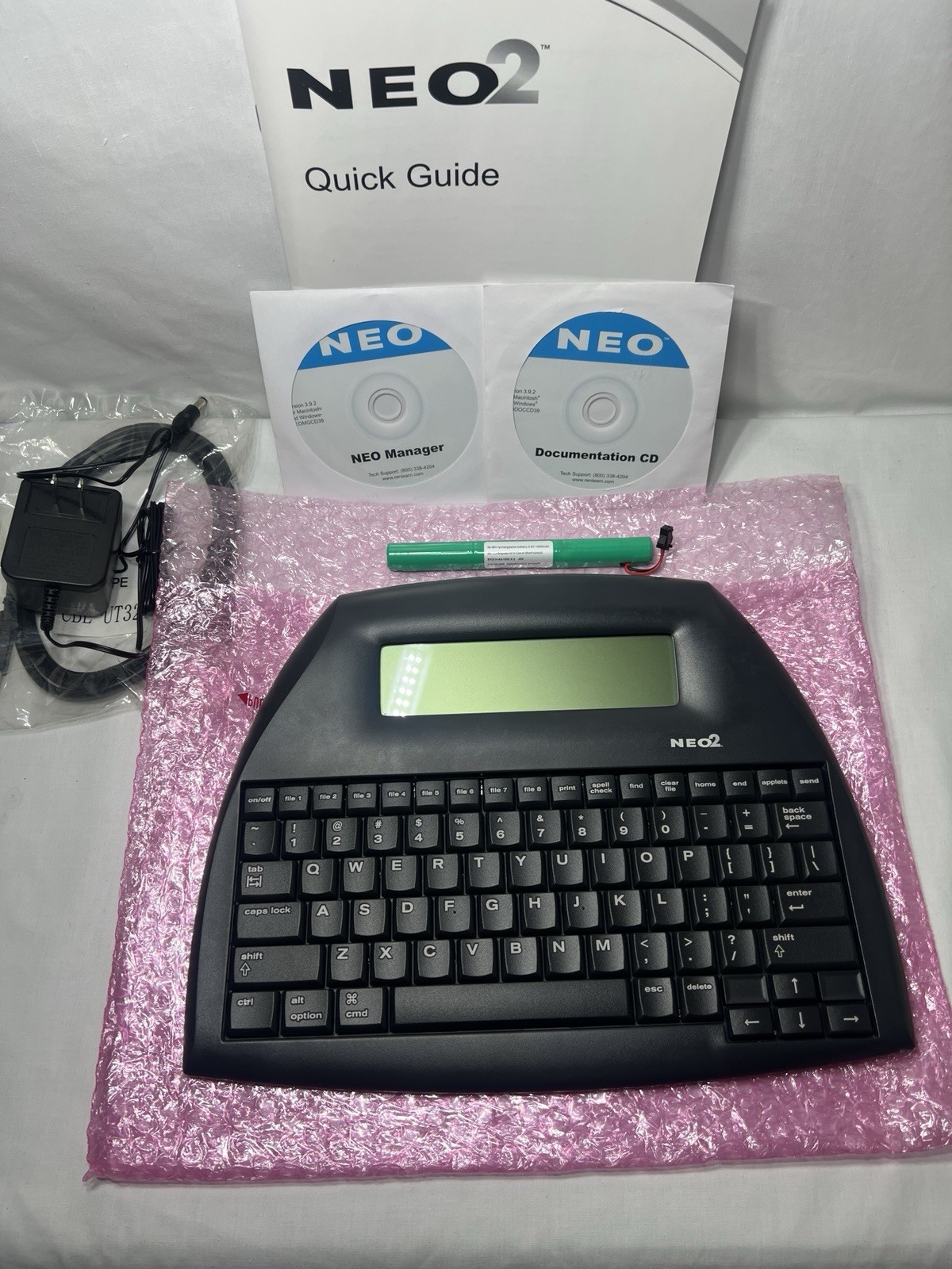 NEW AlphaSmart Neo2 Portable Word Processor Writing Keyboard- w/ Manual, CDs NEW AlphaSmart Neo2 Portable Word Processor Writing Keyboard- w/ Manual, CDs