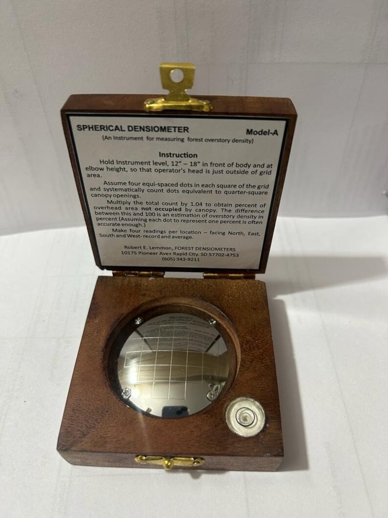 Antique Forestry Spherical Densiometer Scientific tool Crown Convex Vintage Gift Antique Forestry Spherical Densiometer Scientific tool Crown Convex Vintage Gift