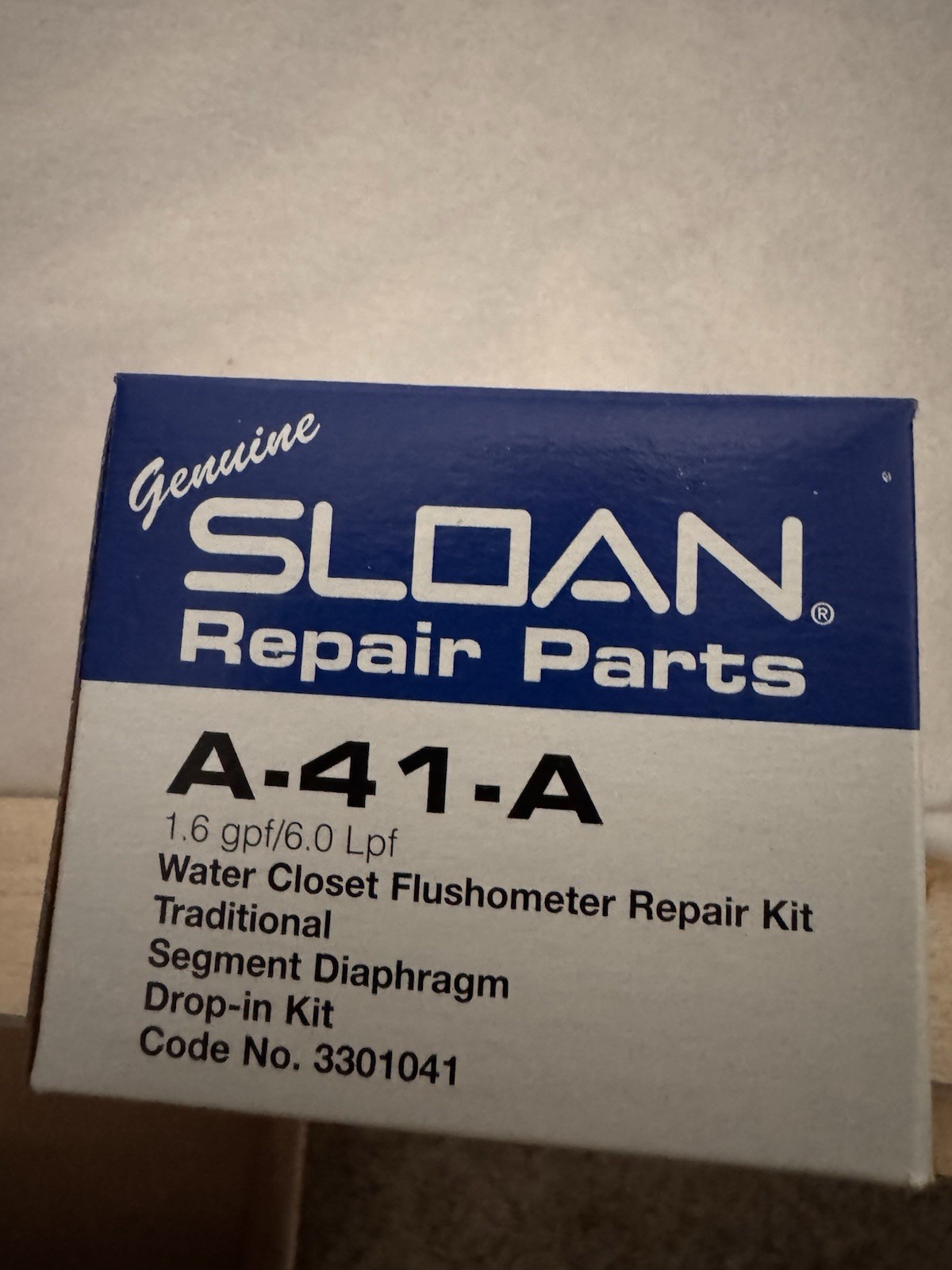 Sloan A-41-A: Water Closet Flushometer Repair Drop-In Kit Sloan A-41-A: Water Closet Flushometer Repair Drop-In Kit