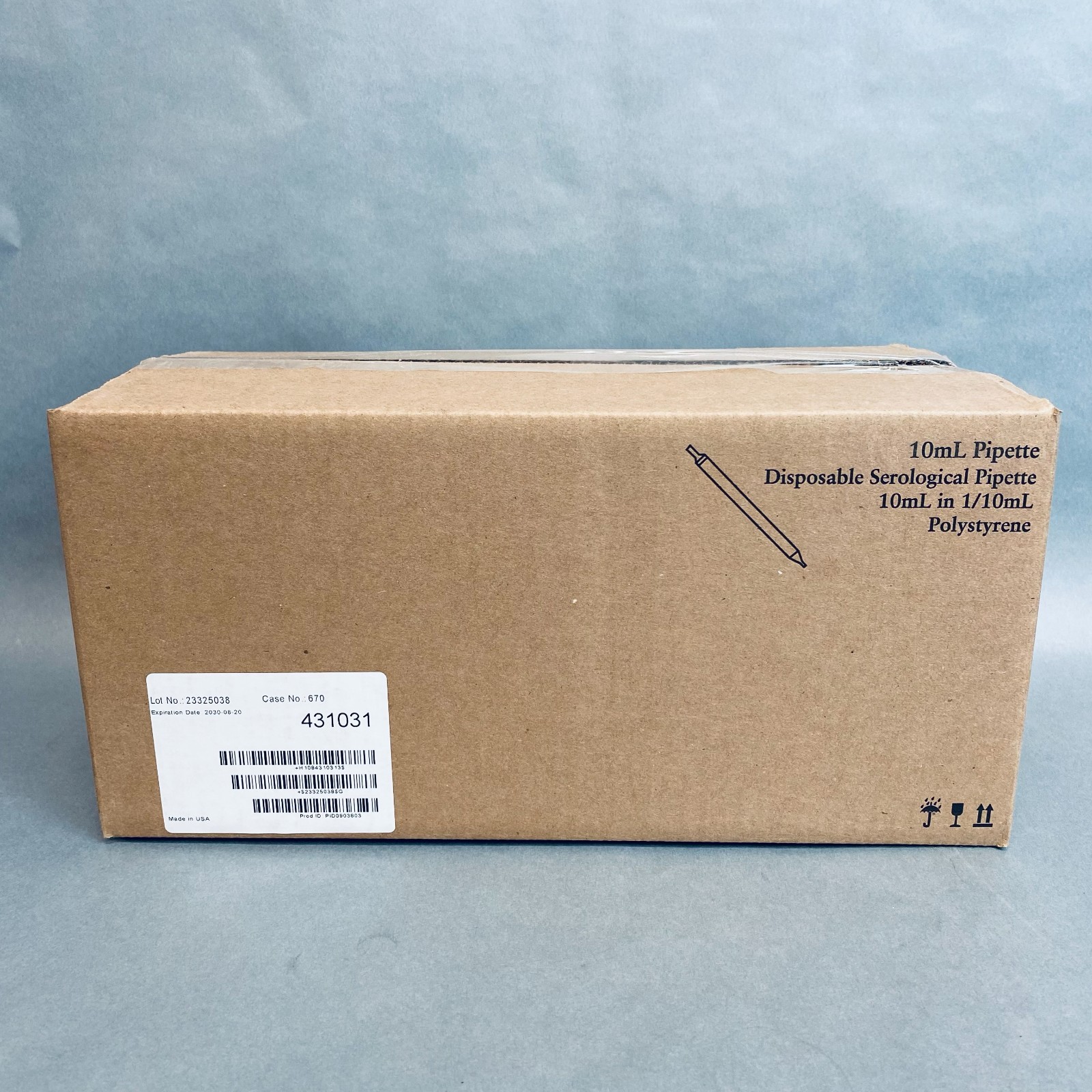 Fisher Scientific Serological Pipette 10 ml Polystyrene Case of 200 Pipettes Fisher Scientific Serological Pipette 10 ml Polystyrene Case of 200 Pipettes