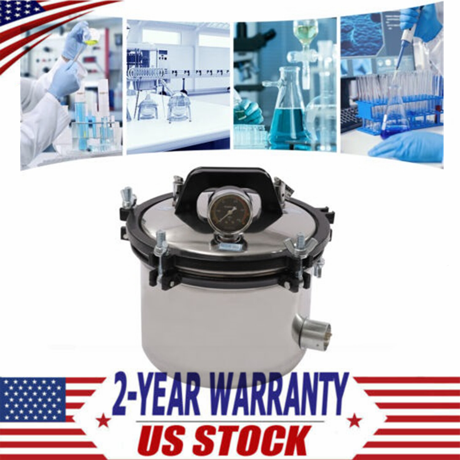 Steam Machine Layout Professional 8L Steam Autoclave Sterilizer for Lab Equipment Culture ...