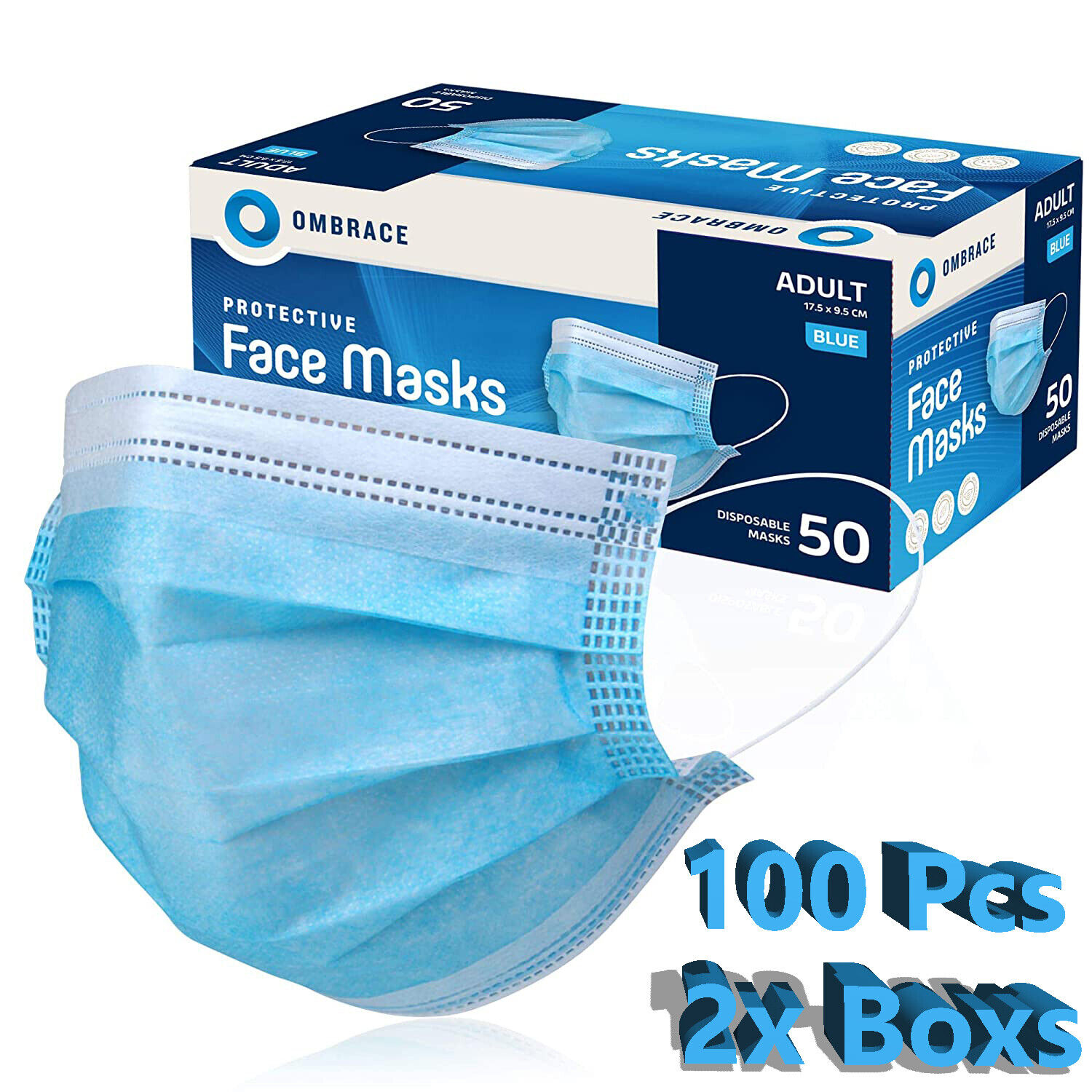 10/50/100 PCS Disposable Face Mask Mouth & Nose Protector Respirator with filter