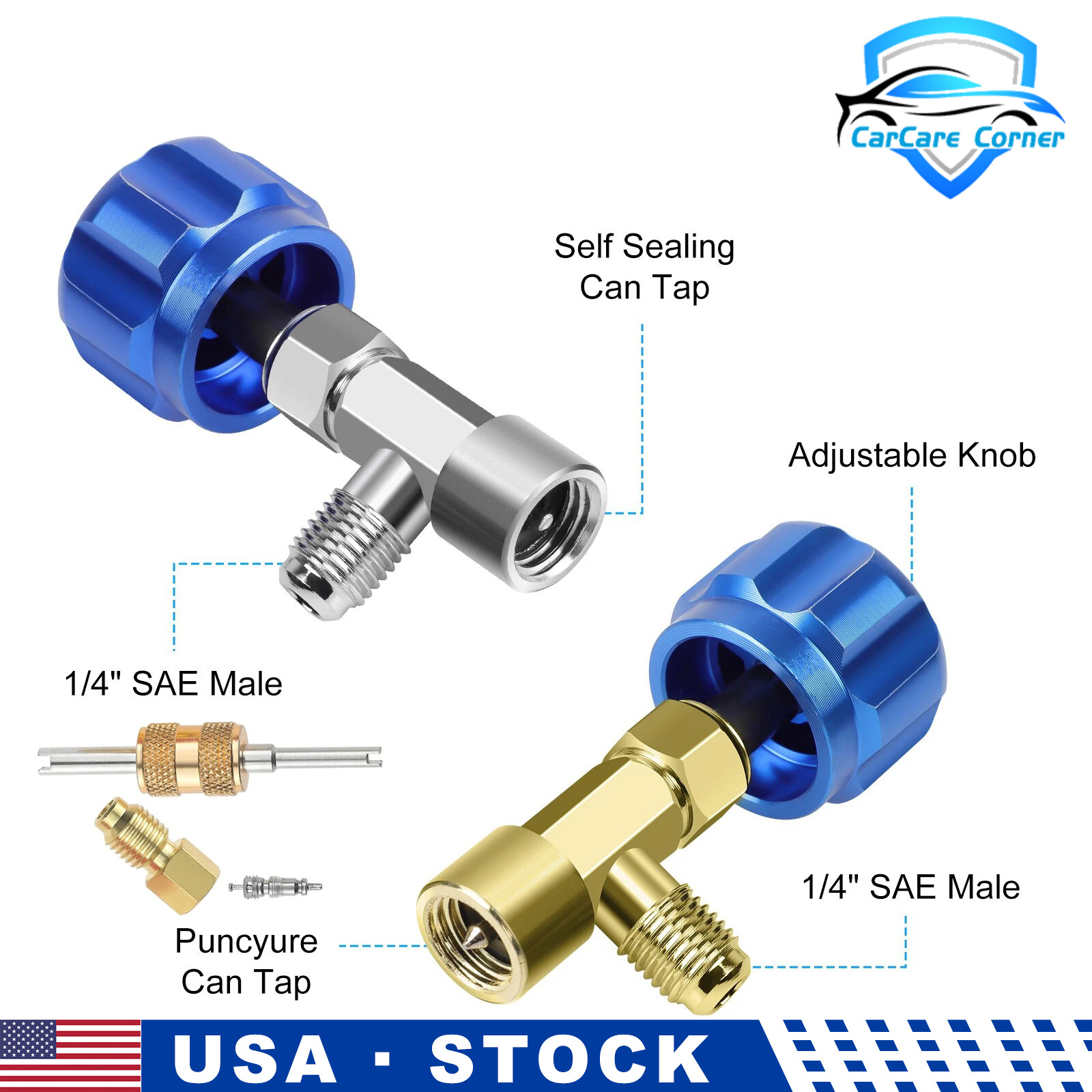 R134A Refrigerant Can Tap Kit Self Sealing Puncture Type For AC Maintenance R134A Refrigerant Can Tap Kit Self Sealing Puncture Type For AC Maintenance