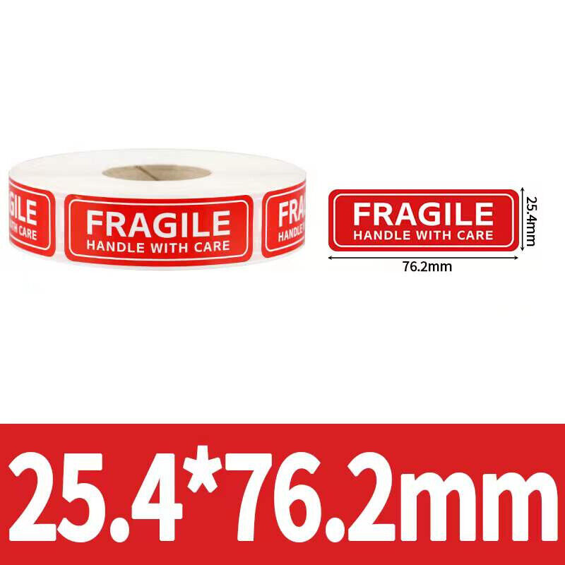 1 Roll 1000 1 x 3 FRAGILE HANDLE WITH CARE Stickers Labels Mailing Shipping