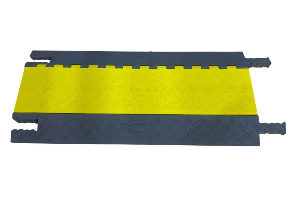 Checkers GG5X125-Y/GRY Grip Guard 5 Channel Cable Protector Yellow/Gray 3FT