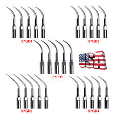 5 PCS Dental Ultrasonic Scaler Tip Scaling Perio Tips Fit DTE SATELEC Scaler picture