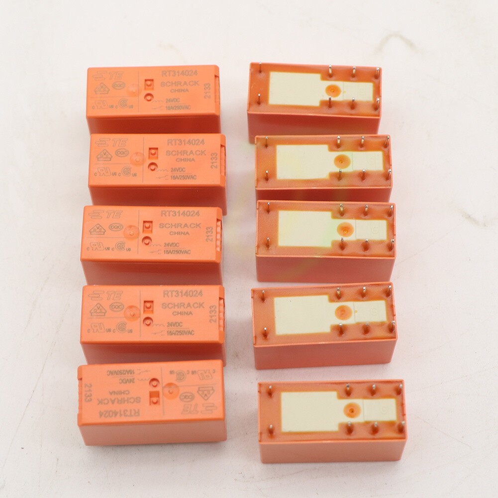 10PCS NEW 24V 8pins SCHRACK RT314024 16A 250VAC Tyco Relay 10PCS NEW 24V 8pins SCHRACK RT314024 16A 250VAC Tyco Relay