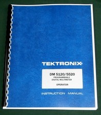 Tektronix DM 5120 / DM 5520 Operator Manual: Comb Bound & Protective Covers picture