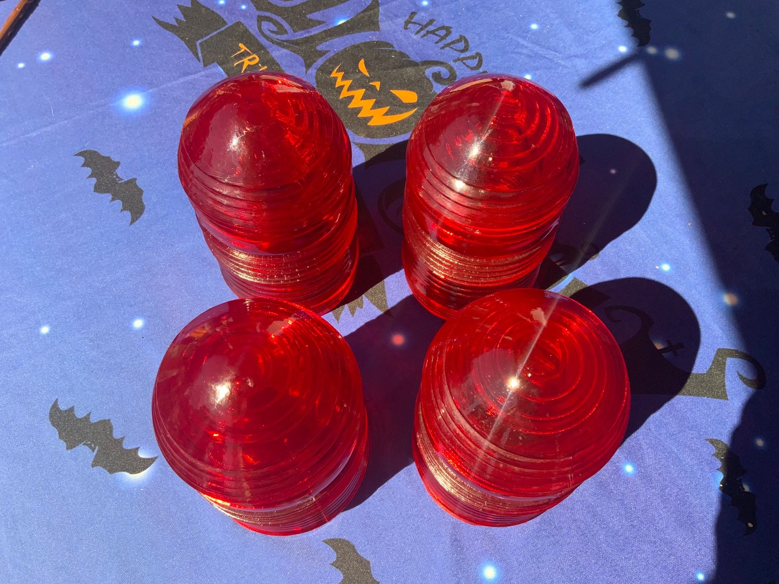(1) Vintage Vapor Tight Weather Proof Kopp Glass Runway RED Globe, READ DESCRIPT (1) Vintage Vapor Tight Weather Proof Kopp Glass Runway RED Globe, READ DESCRIPT