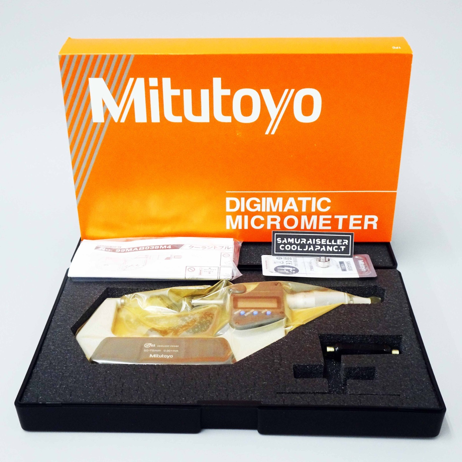 Mitutoyo 293-242-30 Digimatic Outside Micrometer, 50-75 mm, 00.001 mm with NEW Mitutoyo 293-242-30 Digimatic Outside Micrometer, 50-75 mm, 00.001 mm with NEW
