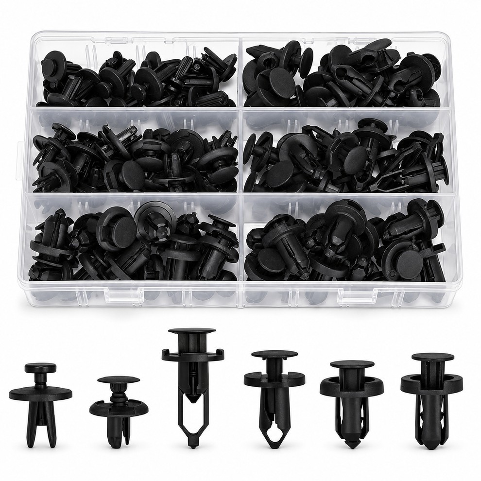 102 Pcs Car Bumper Fastener Clip Kit Fender Door Trim Push Rivet Set with Organi 102 Pcs Car Bumper Fastener Clip Kit Fender Door Trim Push Rivet Set with Organi