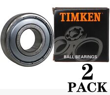 (2 PACK) USA TIMKEN 6203-2Z 17X40X12MM Double Metal Seal Ball Bearings picture