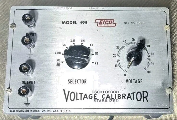 EICO 495 Voltage Calibrator-Oscilloscope Stabilized -Vintage TESTED WORKING EICO 495 Voltage Calibrator-Oscilloscope Stabilized -Vintage TESTED WORKING