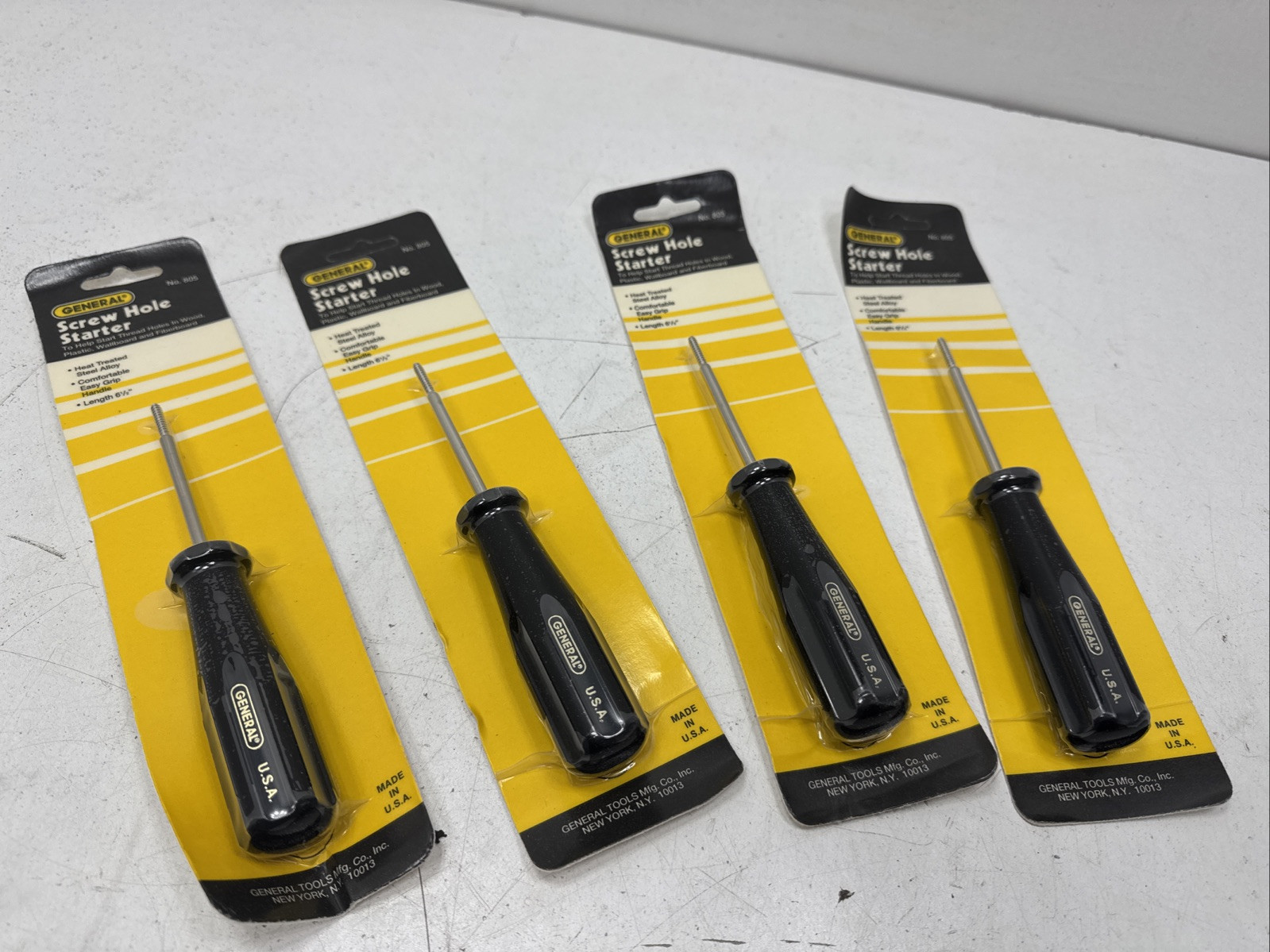 (QTY.4) GENERAL 805 SCREW HOLE STARTER (QTY.4) GENERAL 805 SCREW HOLE STARTER