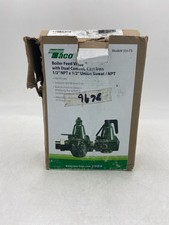 New Open Box Taco Cast Iron Boiler Feed Valve 1/2