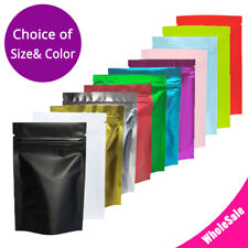 Multi-Color & Sizes Matte Two Sided High Quality Foil Stand up Zip Lock Bag M picture
