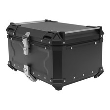 Motorcycle Top Case 65L Waterproof Tail Box Storage Lock Reflective Stickers picture