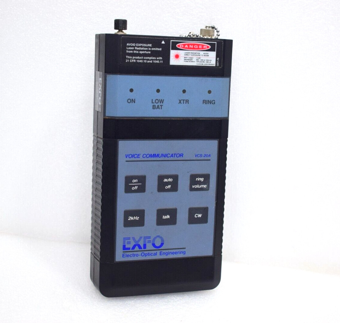 EXFO VCS-20A-02BL MULTIFUNCTION FIBER-OPTIC TALK SET VCS-20A EXFO VCS-20A-02BL MULTIFUNCTION FIBER-OPTIC TALK SET VCS-20A