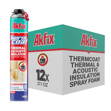 Akfix Thermcoat Spray Foam Insulation Closed Cell Fire Rated Self Expanding 12Pk picture