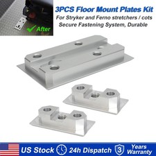 3PCS Floor Mount Plates for Stryker Ferno Ambulance Stretcher Fastening System picture