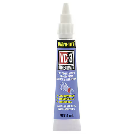 Vibra-Tite 21305 Reusable Threadlocker, Vibra-Tite Vc-3, Red, High, Liquid, Vibra-Tite 21305 Reusable Threadlocker, Vibra-Tite Vc-3, Red, High, Liquid,