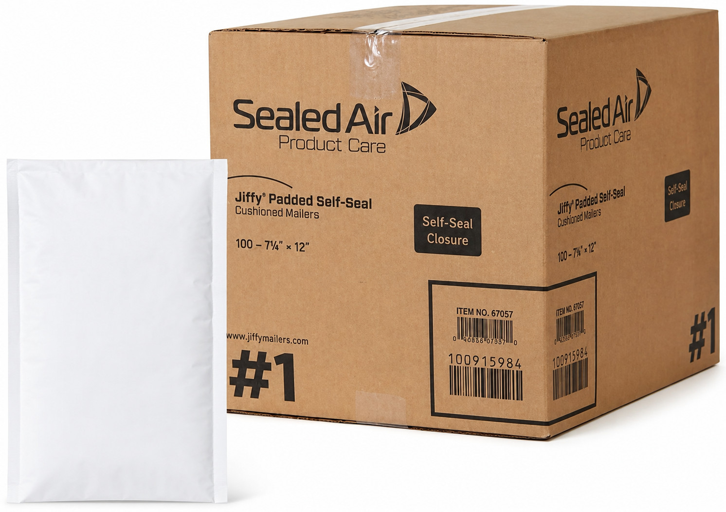 100packs Sealed Air Jiffy Cushioned Shipping Bubble Mailer, #2 8.5 100packs Sealed Air Jiffy Cushioned Shipping Bubble Mailer, #2 8.5