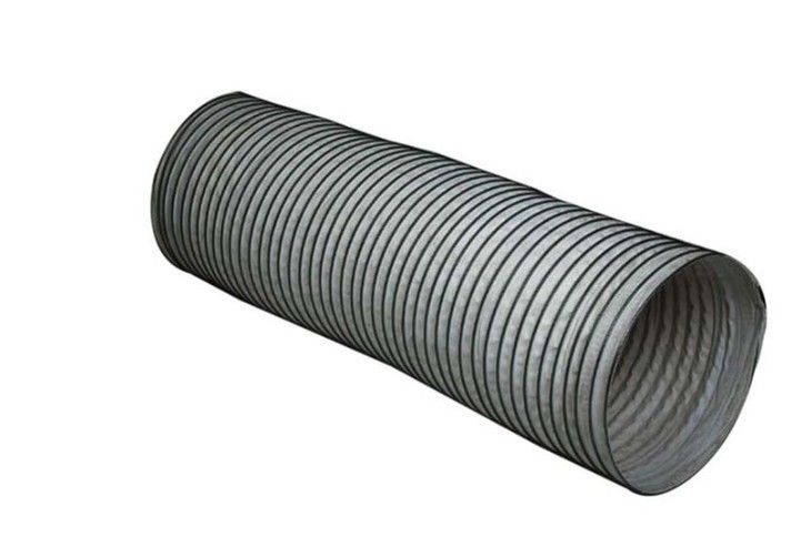 L.B. White Duct, 12” x 25’, White, Flexible, w/ Clamp #500-30052
