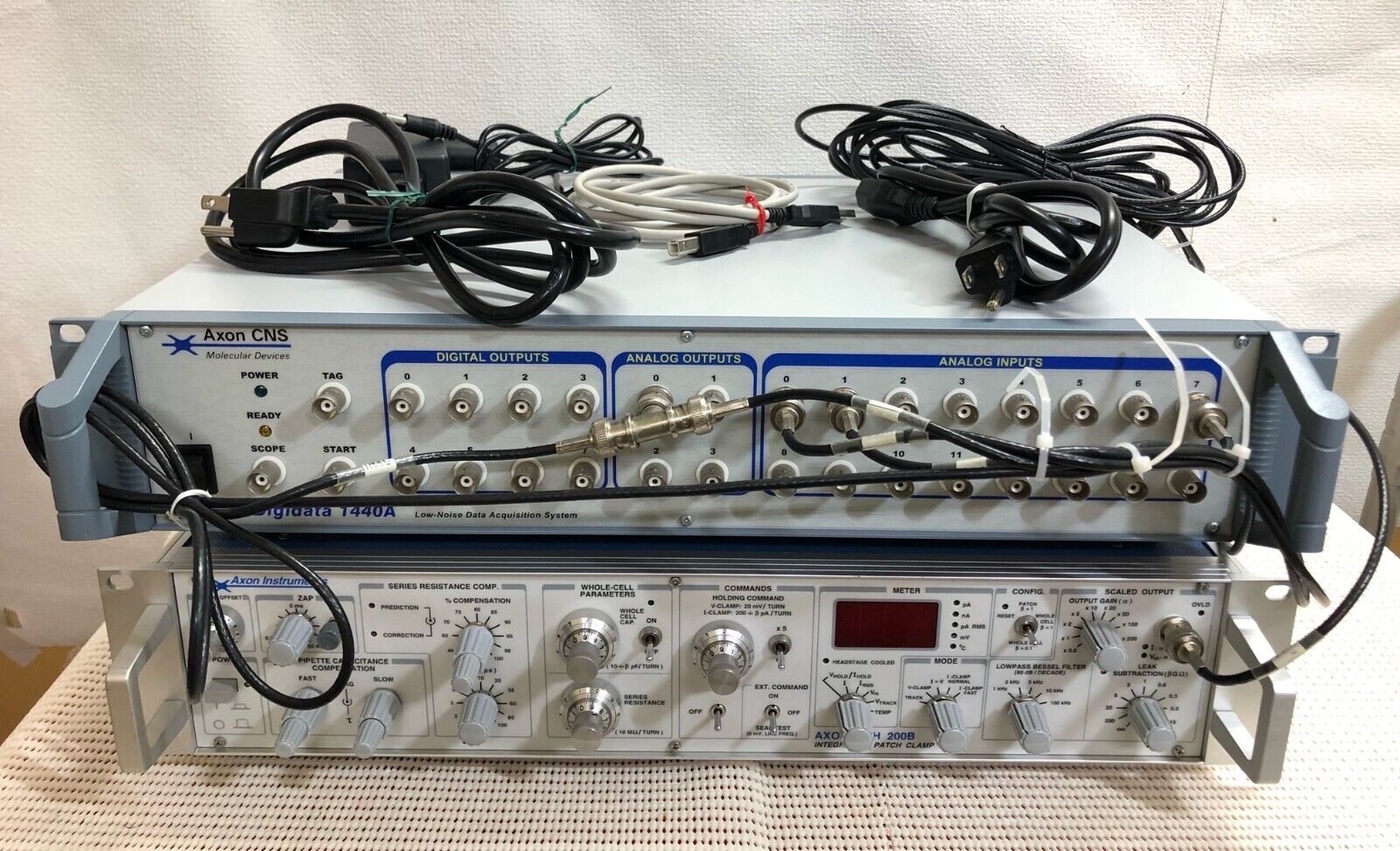 Axon Digidata 1440A Data Acquisition System and Axopatch 200B Patch Clamp