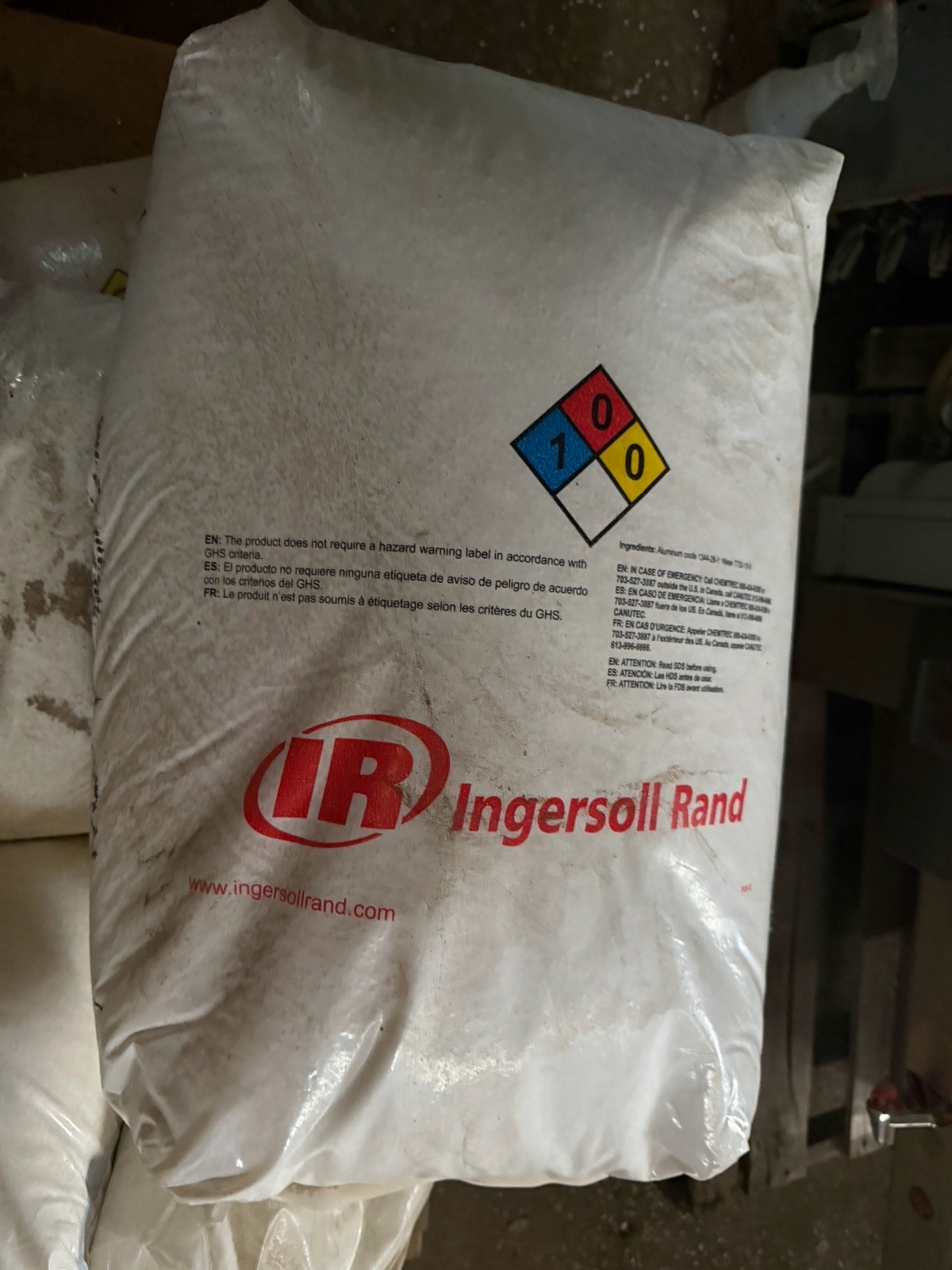 INGERSOLL RAND ACTIVATED ALUMINA DESICCANT BAG 25 KG BAG 15472930 *SHIPS FREE*