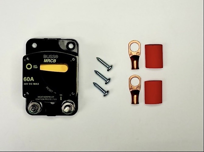 *NEW* Blue Sea Systems Circuit Breaker 60A / 48V DC Max With INSTALL KIT