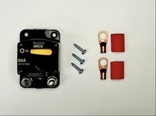 *NEW* Blue Sea Systems Circuit Breaker 60A / 48V DC Max With INSTALL KIT picture