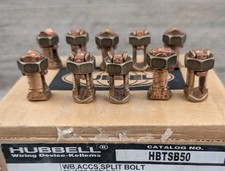 10 Kits KS22 Burndy  14-2 16-25 Copper Alloy Servit Split Bolt  6-Run New picture