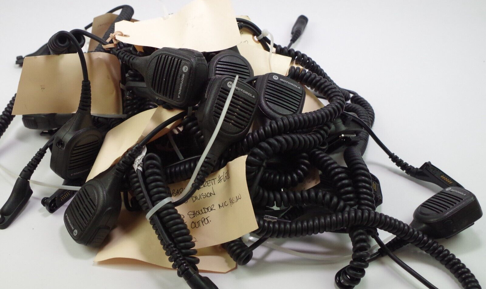 Lot of 21 Motorola PMMN4069A Two-Way Radio Speaker Microphones As Is Lot of 21 Motorola PMMN4069A Two-Way Radio Speaker Microphones As Is