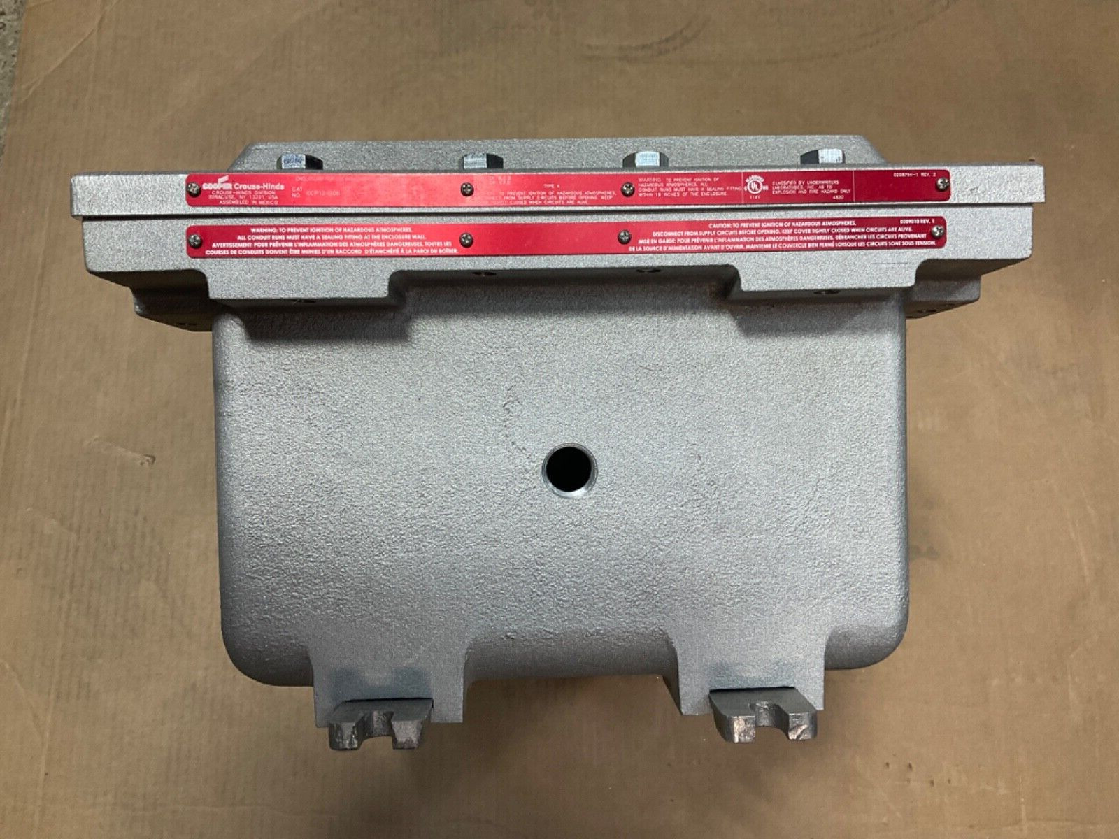 NEW COOPER CROUSE-HINDS ECP121208 EXPLOSION PROOF ENCLOSURE 12X12X08 class 1 div