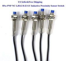 5Pcs PNP NC LJ8A3-2-Z/AY Inductive Proximity Sensor Switch DC6V-36V US picture